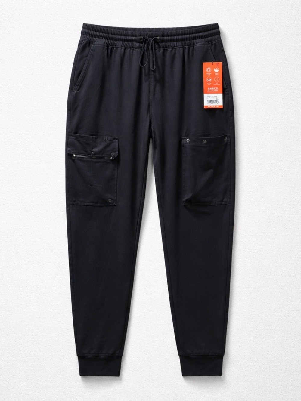 NauticaBlack Cargo Jogger Pants - Casual Stretch Tapered Fit